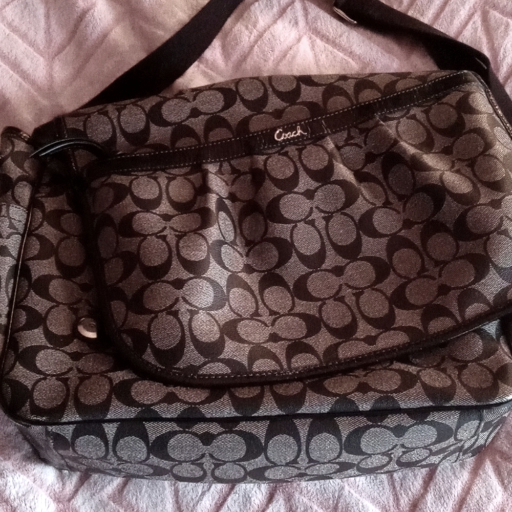 Coach messenger bag/ diaper bag